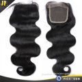 Silky Women Hair 100% Hand Making Brazilian Body Wave Lace Closure